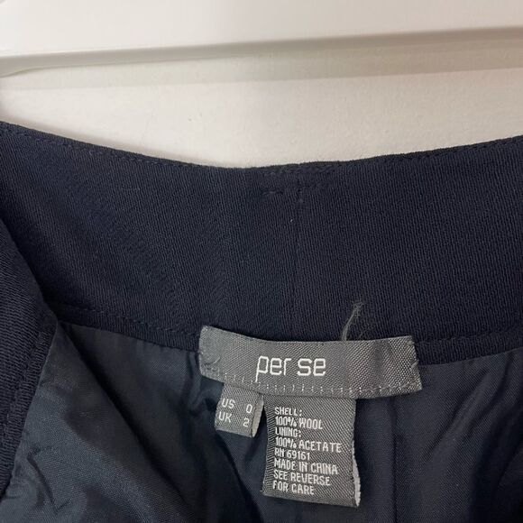 Per Se wool trousers dress pants in blue - Picture 2 of 8